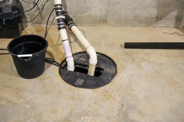 Basement Drainage Installation in Erie